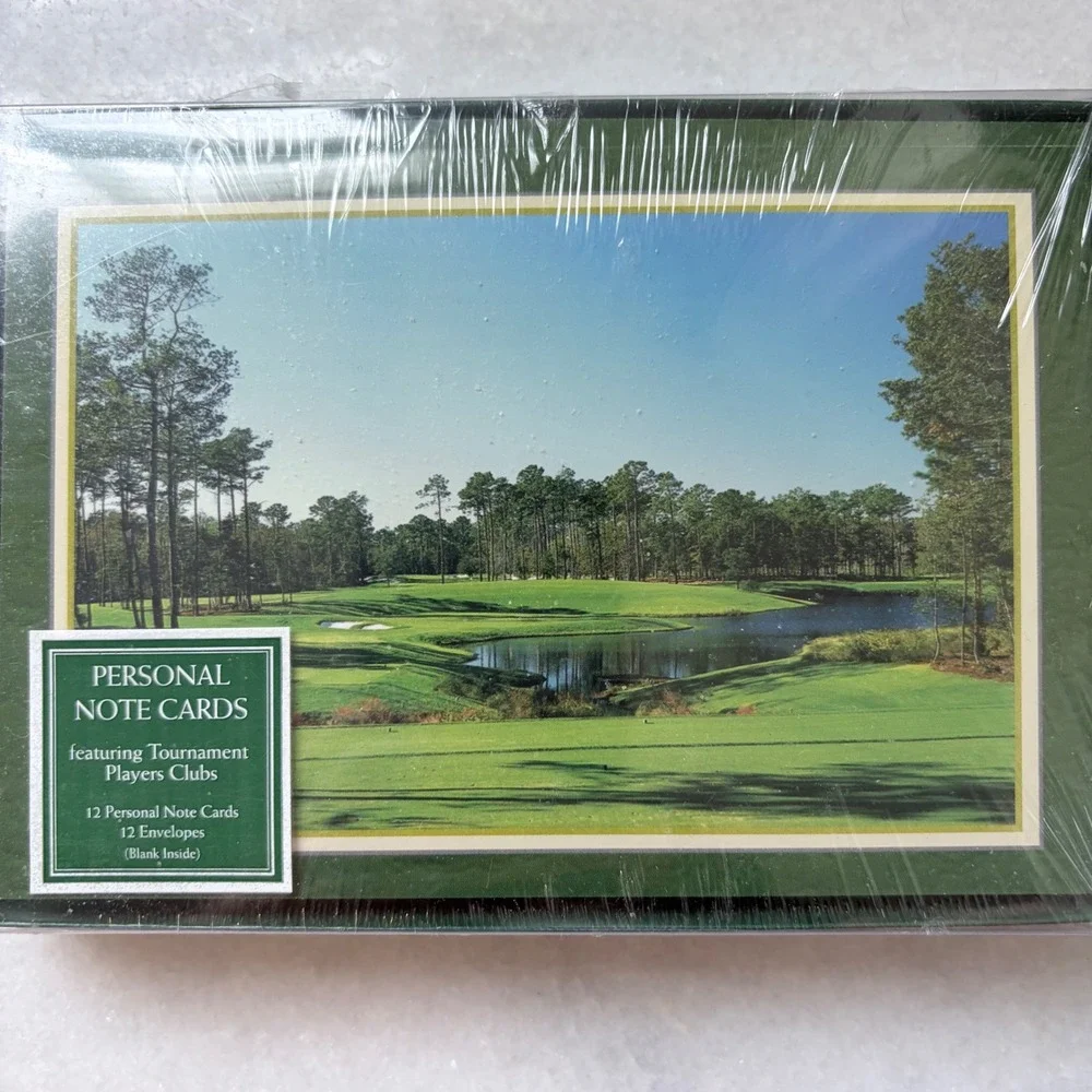 Vintage 2000 PGA Tour Personal Note Cards Featuring Tournament Players Clubs NEW